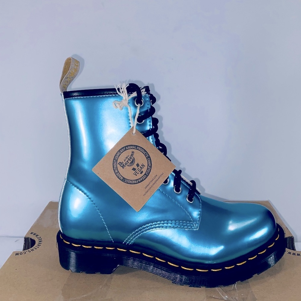 Dr. Martens Vegan 1460 Goldmix Blue - Picture 9 of 10